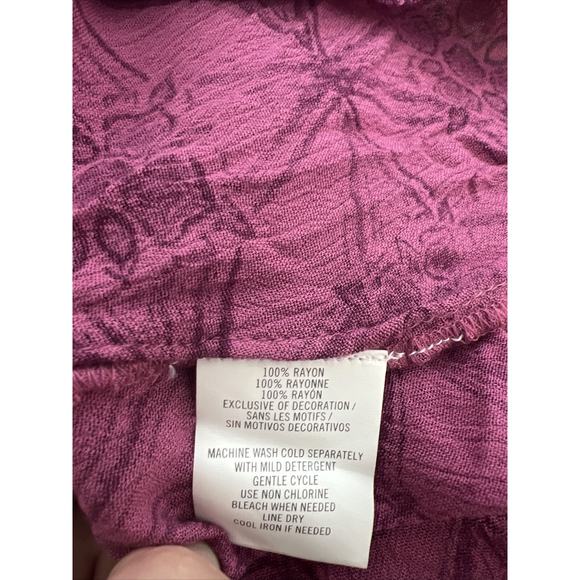 O'Neill Women's Imogen Coverup/Dress, Embroidered Purple, Size Small New Flowy - Picture 8 of 9